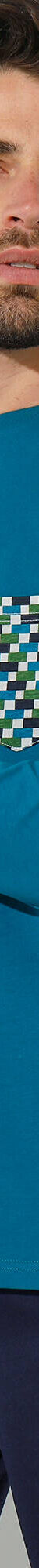 T-shirt pyjama manches longues bleu canard (bleu canard) T-shirt pyjama manches longues bleu canard (bleu canard)